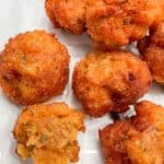 crispy Potato Balls on white plate