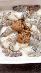 seasoning tiger shrimp