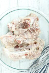 uncooked turkey backs