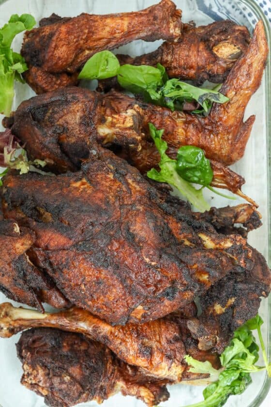 fried turkey pieces