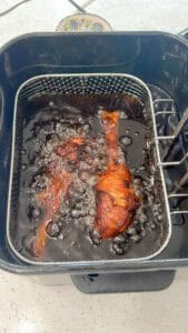 frying southern turkey legs