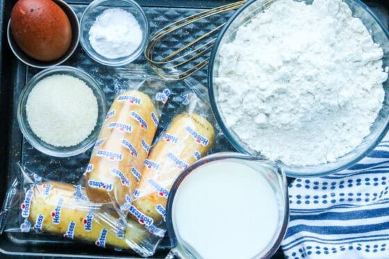 ingredients for fried twinkies