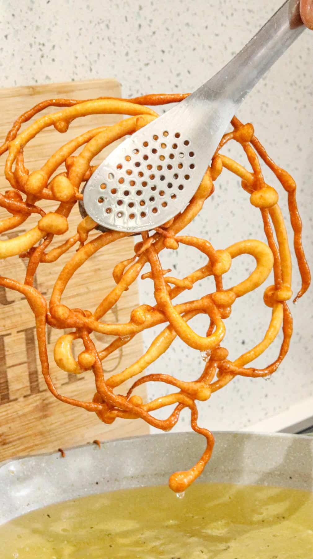 cooked homemade funnel cake