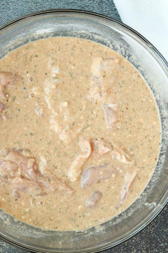 marinating chicken thighs in milk mixture
