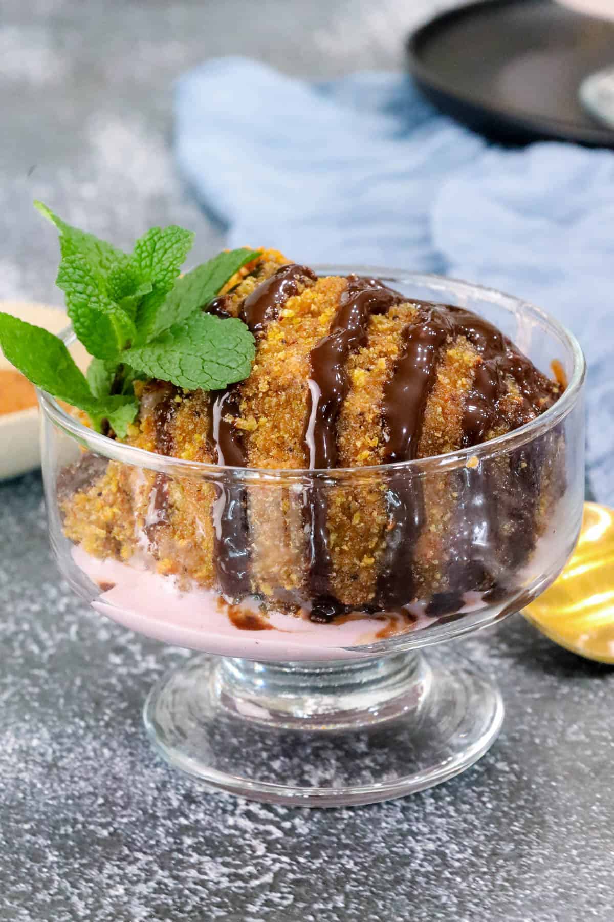 Foolproof Fried Ice Cream — Crunchy & Creamy
