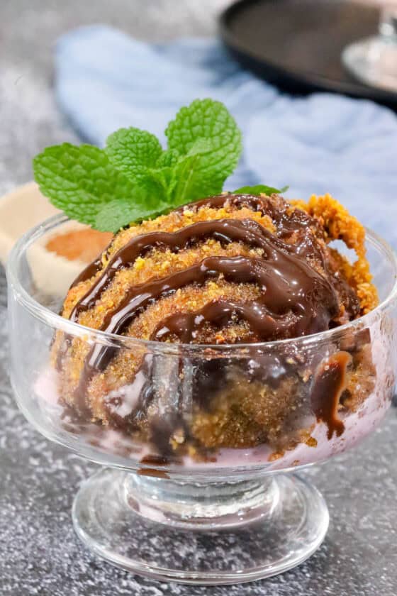 Foolproof Fried Ice Cream — Crunchy & Creamy