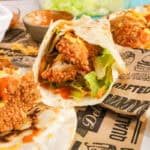 wrapped Korean inspired chicken wrap recipe