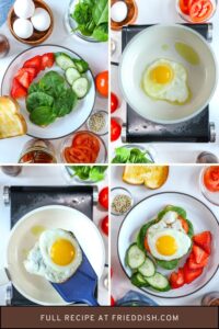 Step-by-step guide to make sunny side up fried eggs