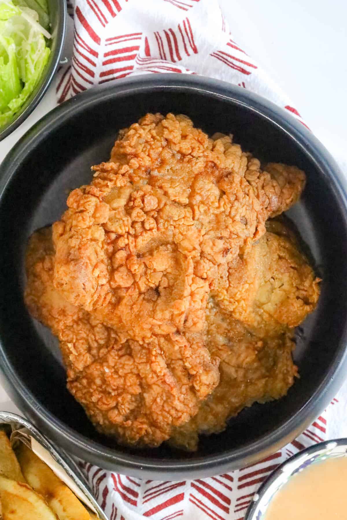 country fried steak in a bowl