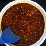 stirring chipotle sauce