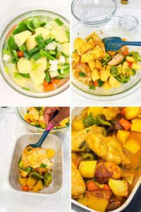 Air Fryer Curry Chicken with Potatoes step-by-step guide
