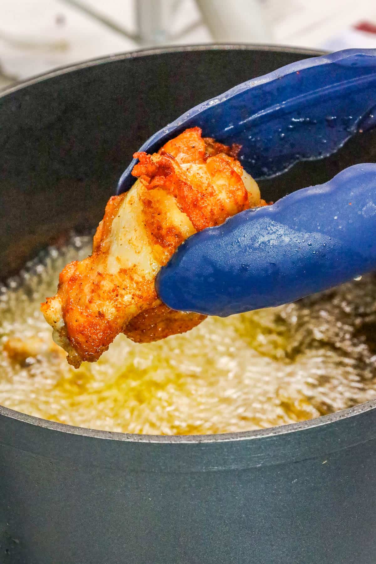 deep frying wings - twice fried