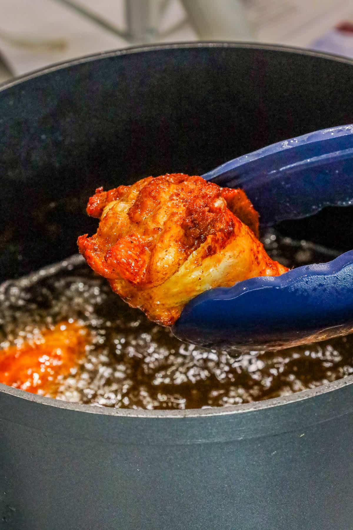 removing wings from deep fryer no breading
